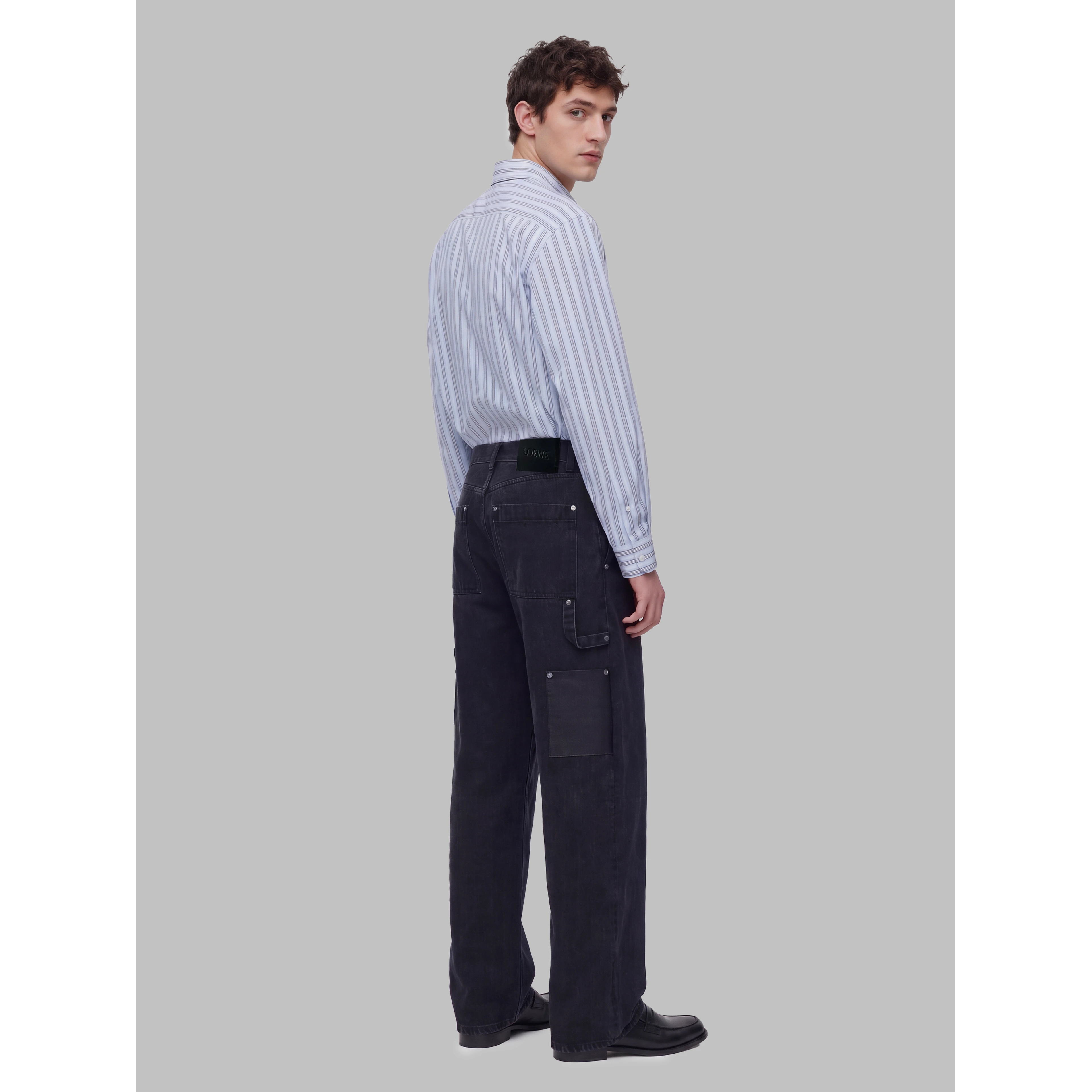 Black denim jeans