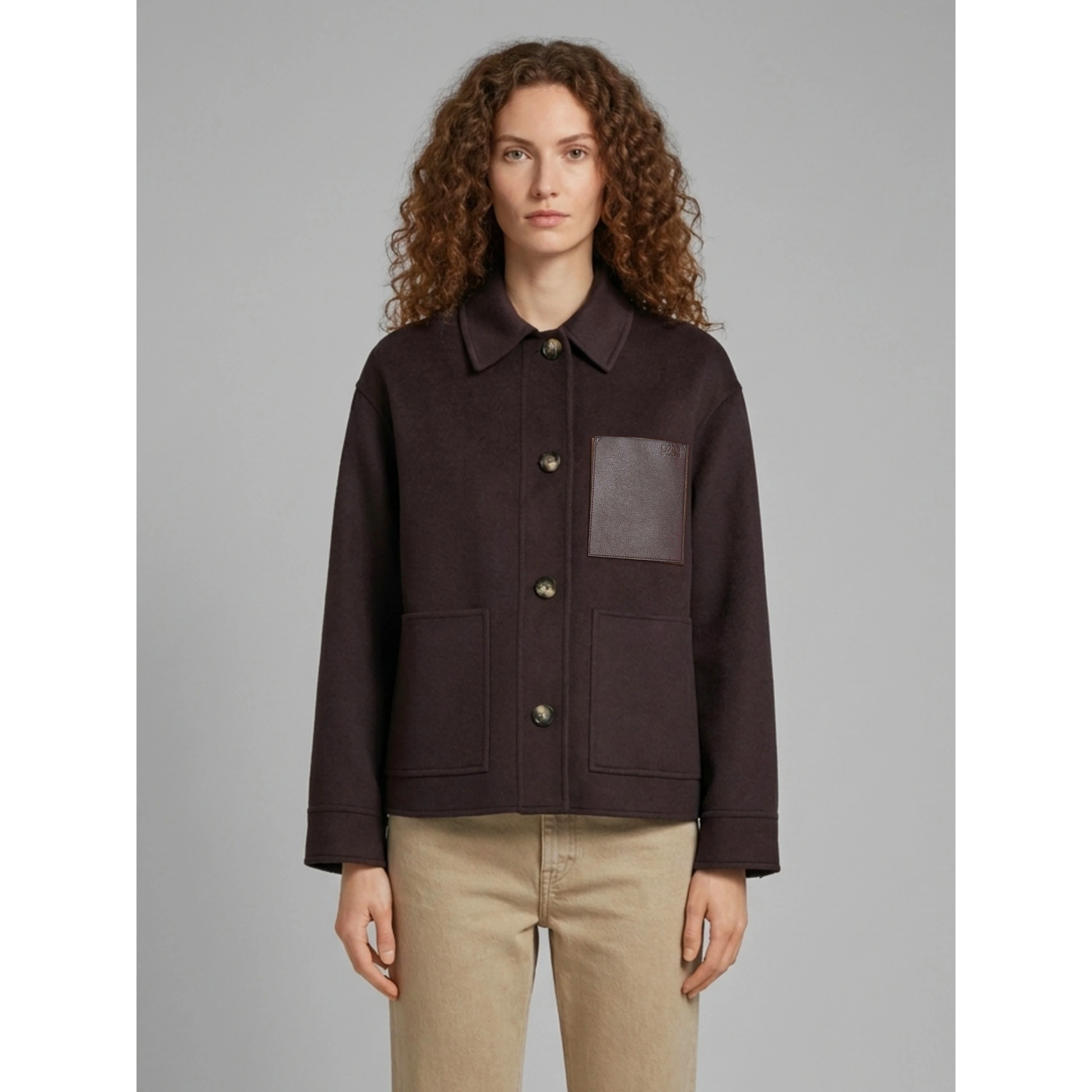 Wool and cashmere Workwear jacket