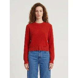 Red wool sweater