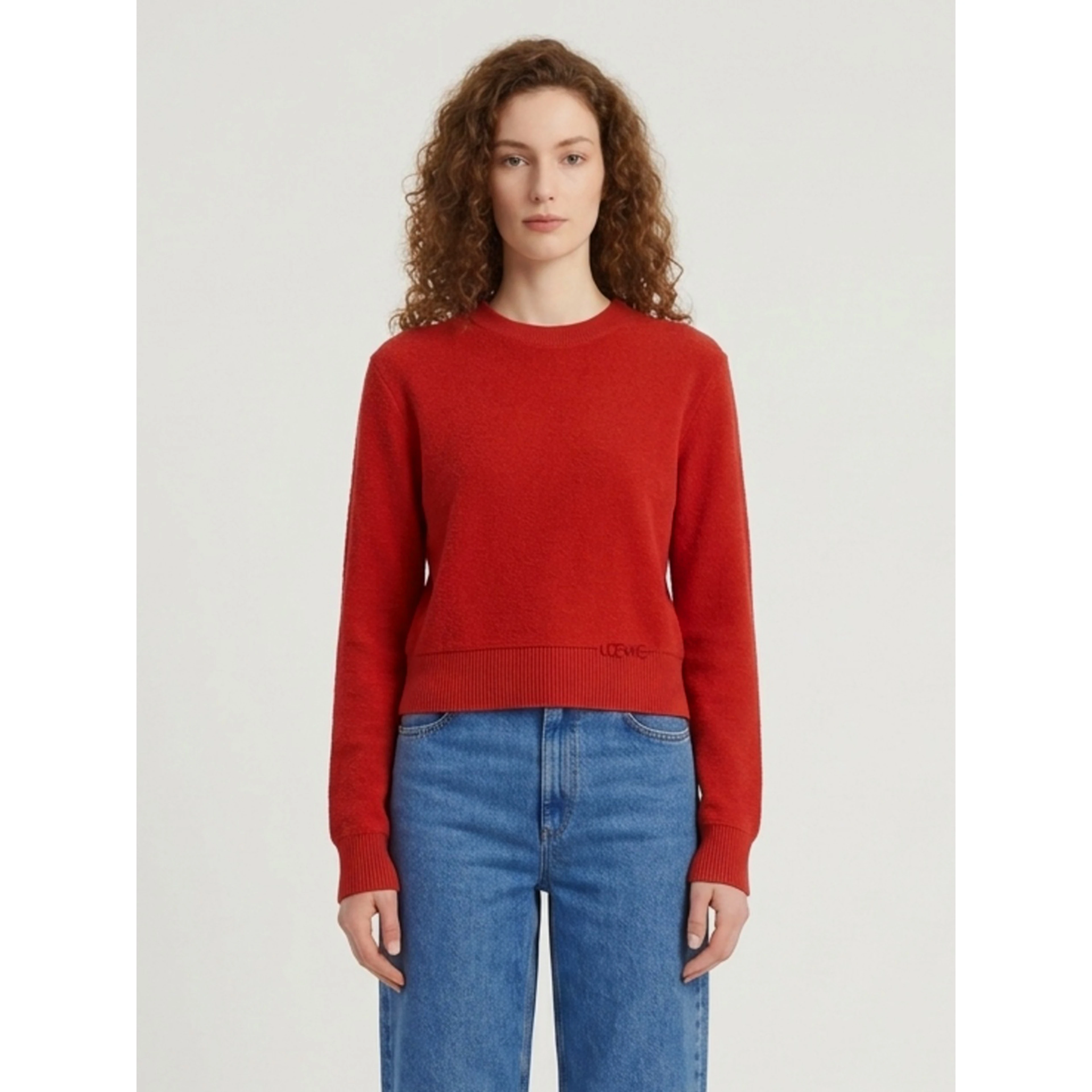 Red wool sweater