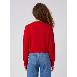 Red wool sweater
