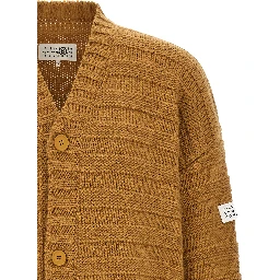 Beige Virgin Wool Cardigan