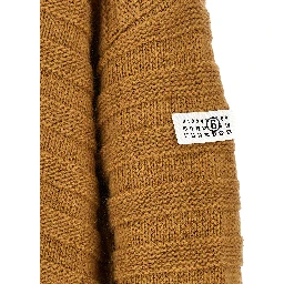 Beige Virgin Wool Cardigan