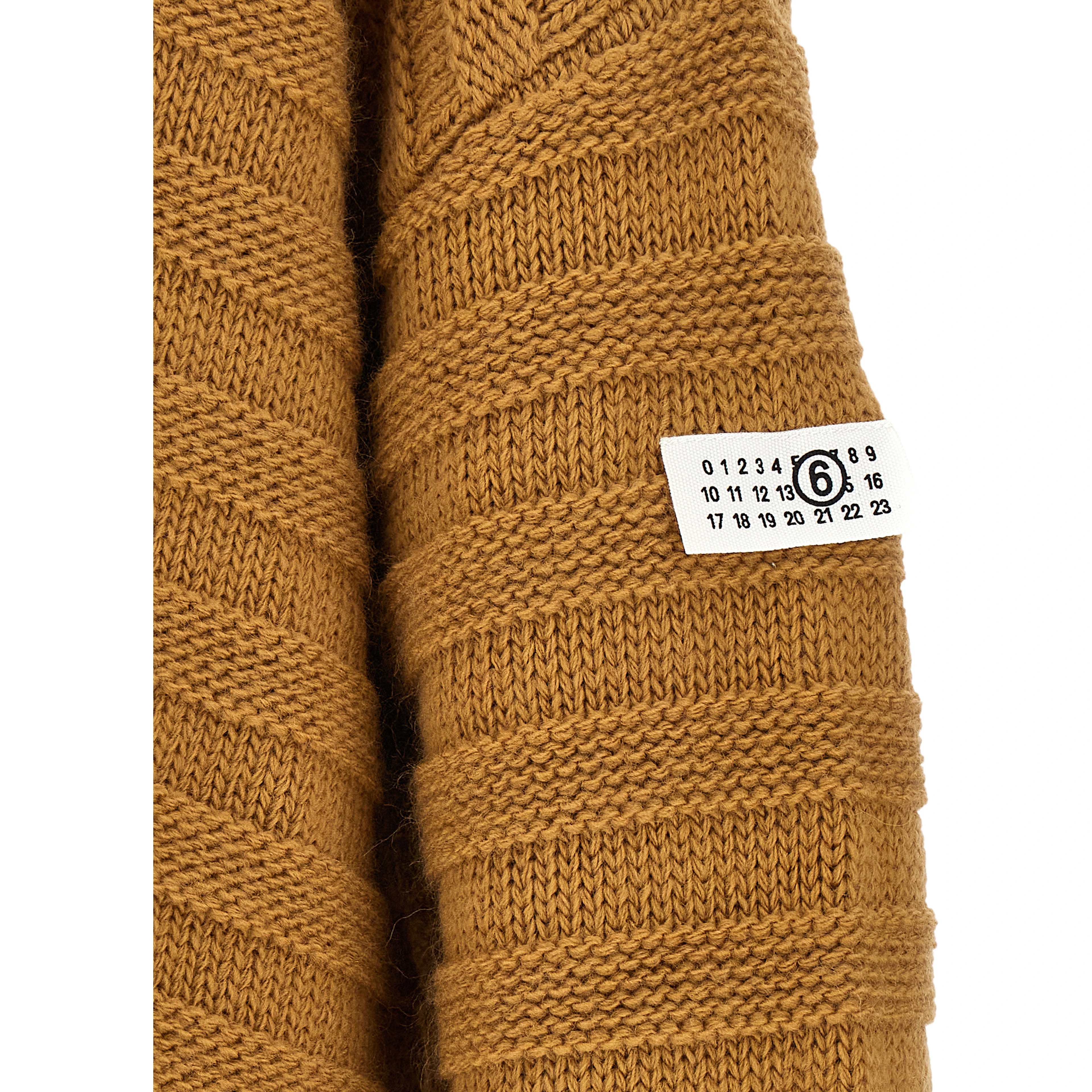 Beige Virgin Wool Cardigan
