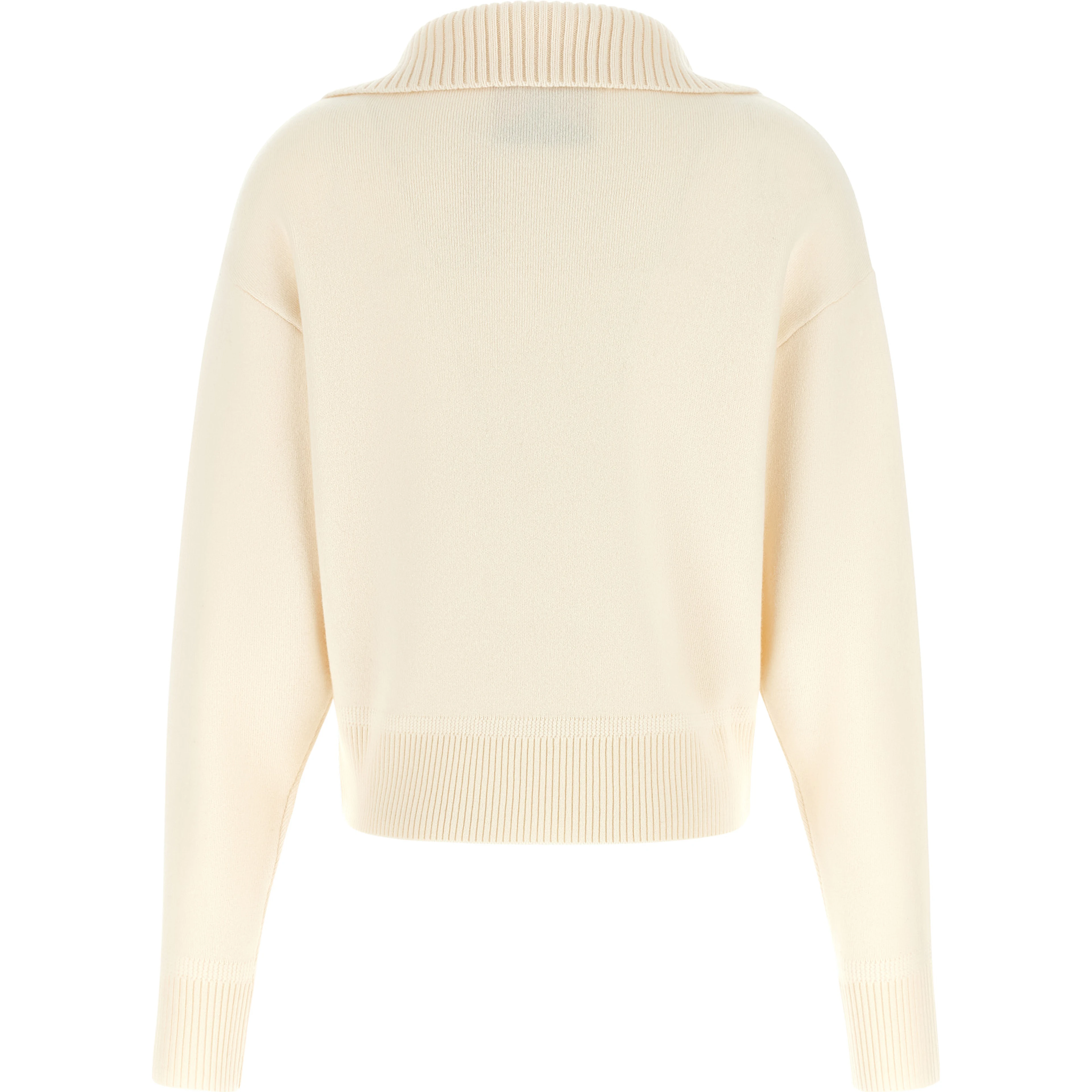 White Merino Wool Cardigan