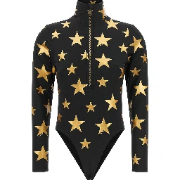 Gold Polyester Bodysuit