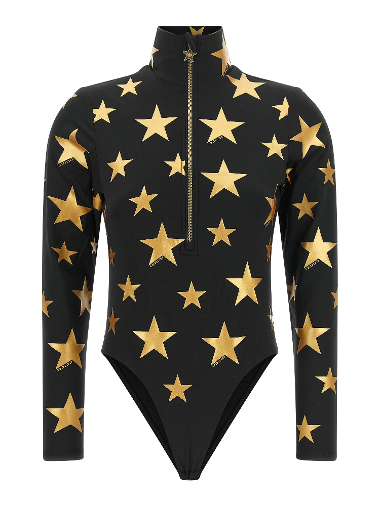 Gold Polyester Bodysuit