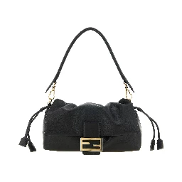 Black Lamb Leather Handbag