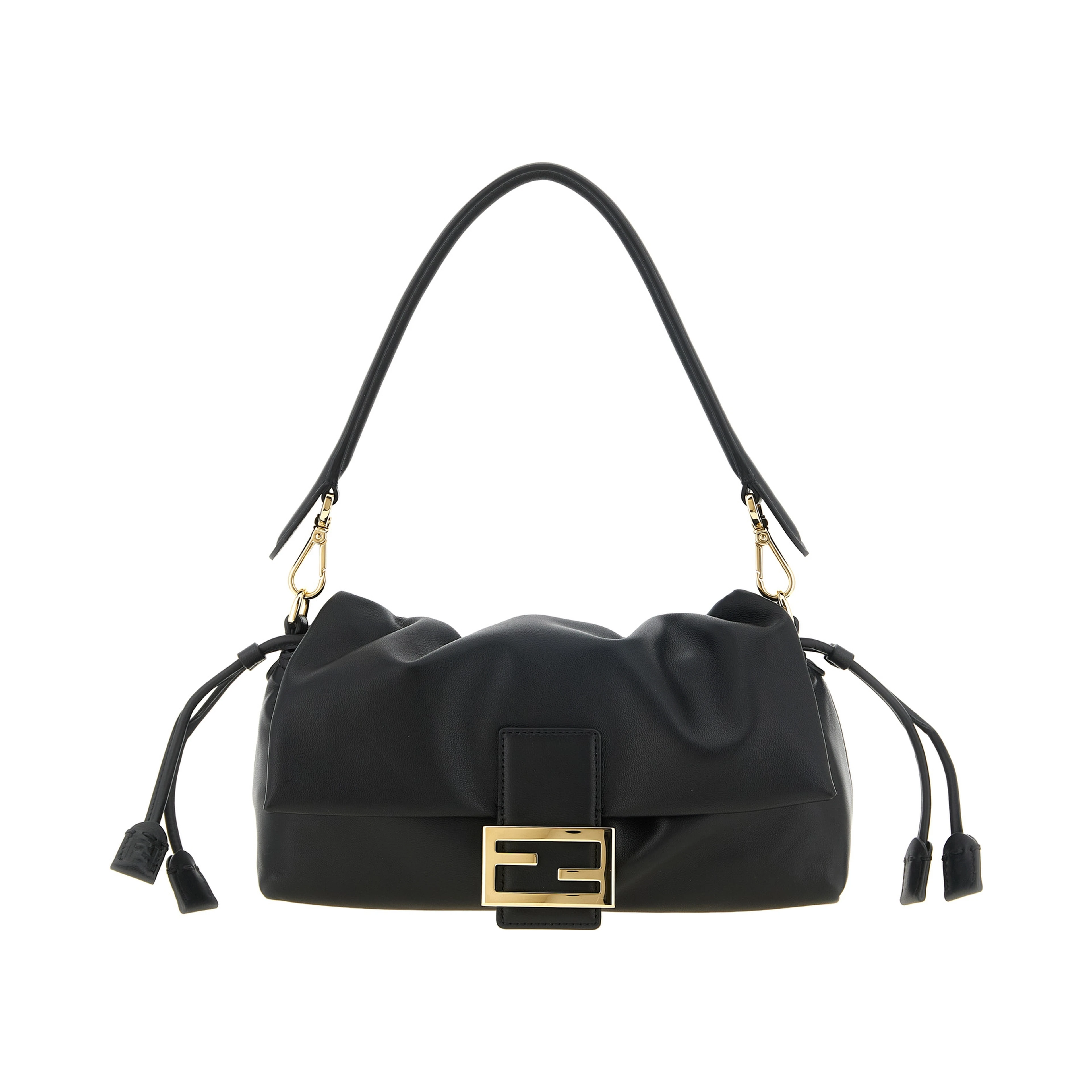 Black Lamb Leather Handbag