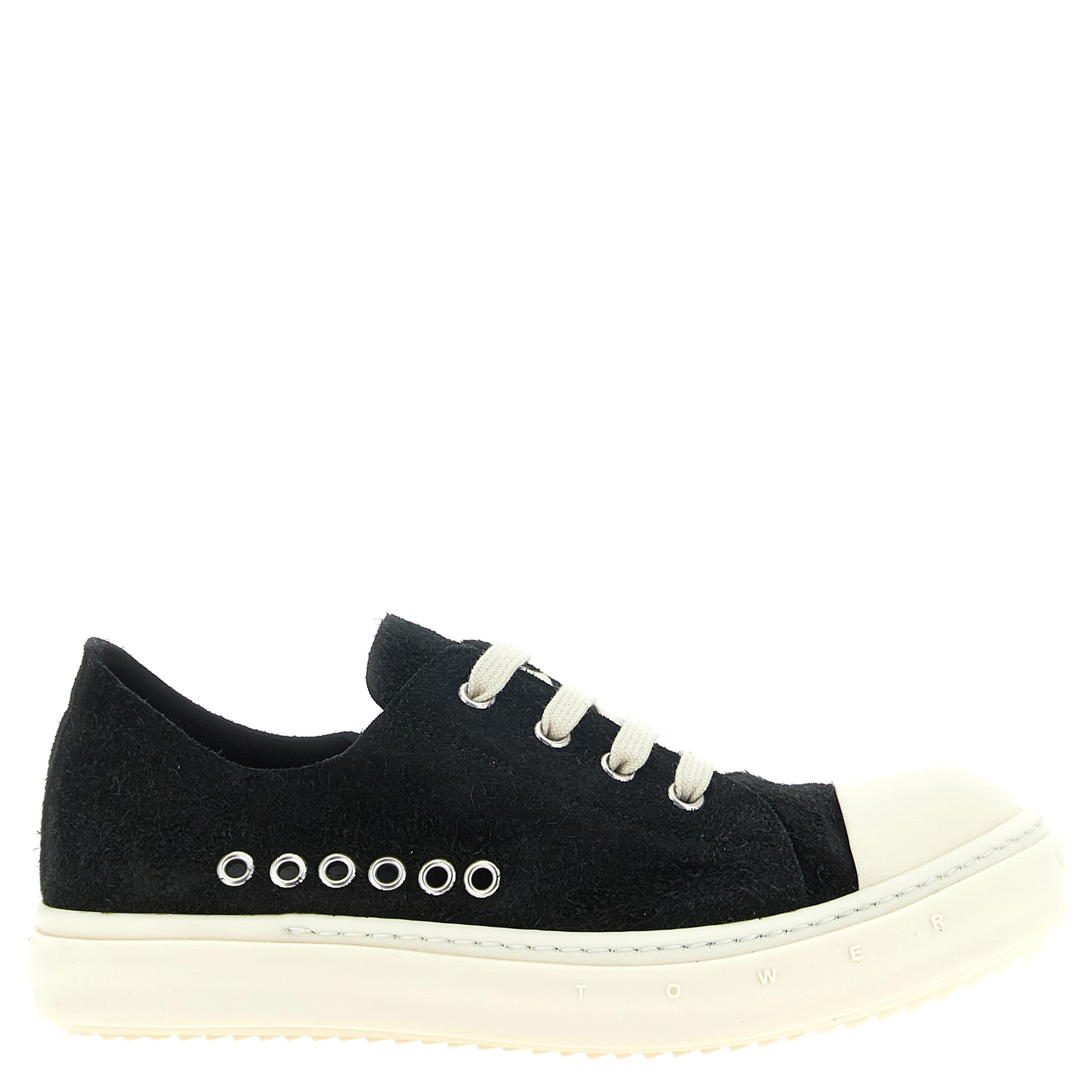 Black Calfskin Low Top Sneakers