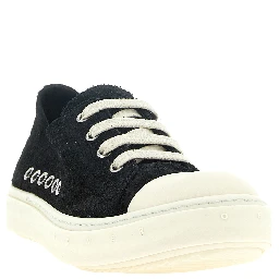 Black Calfskin Low Top Sneakers