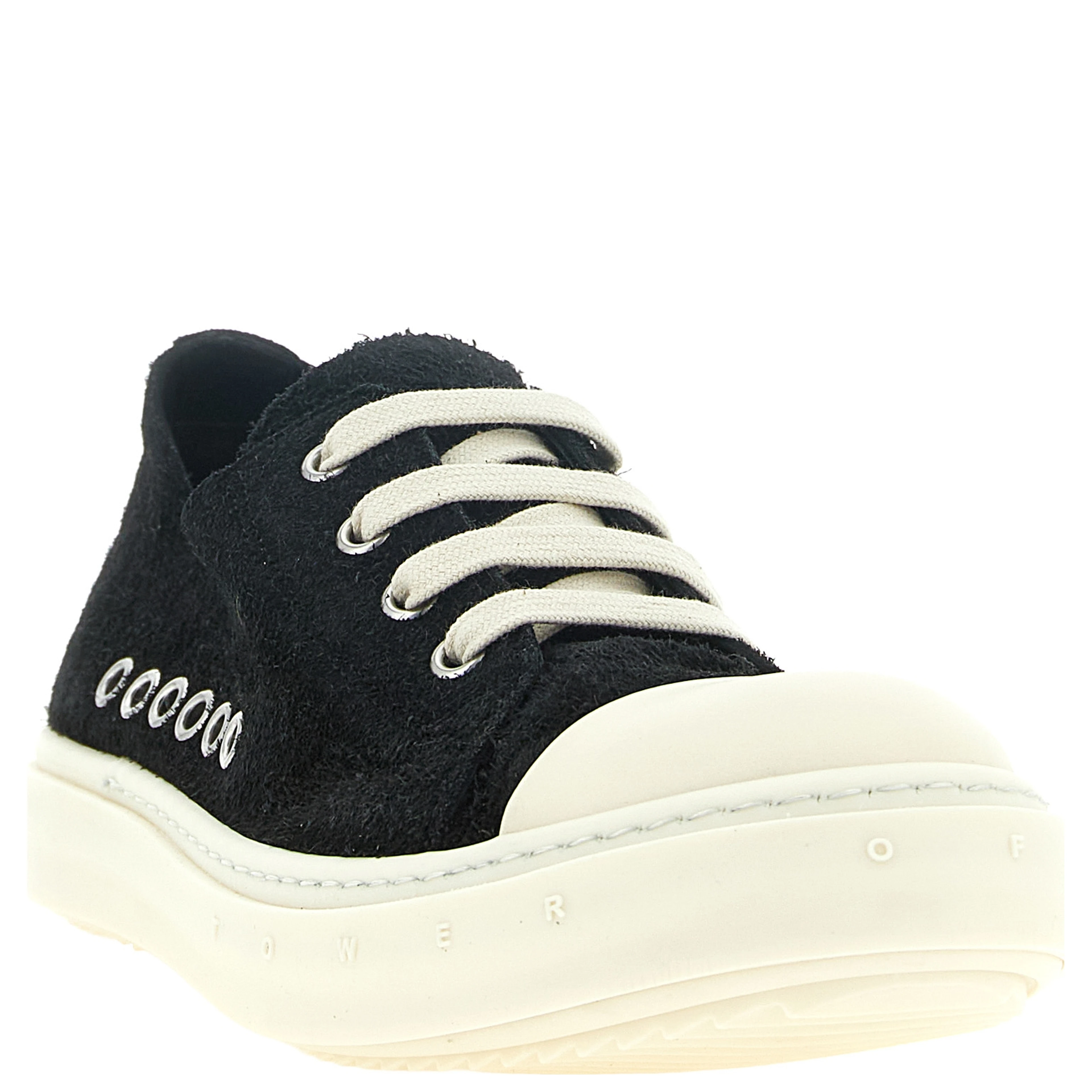 Black Calfskin Low Top Sneakers