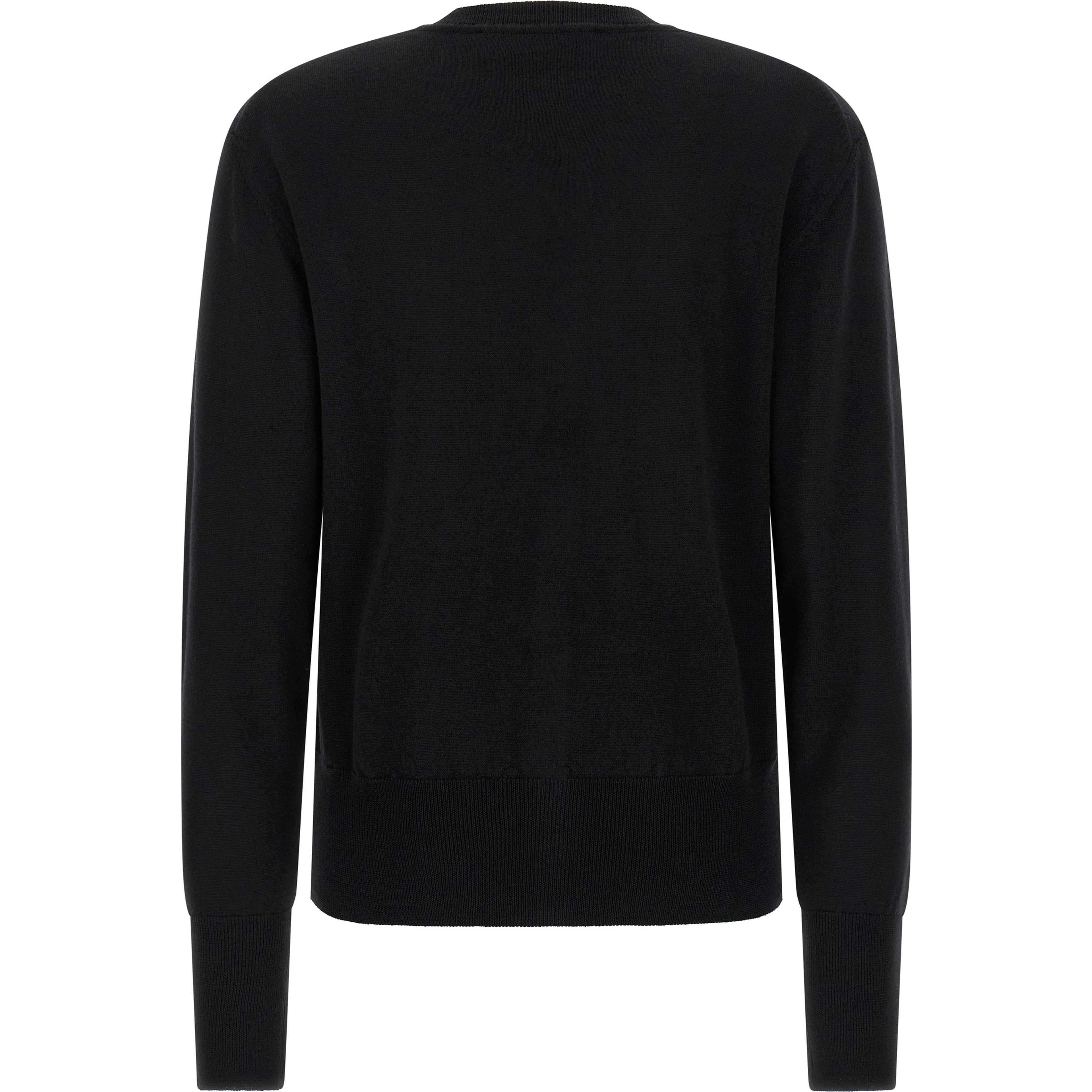 Black Wool Cardigan