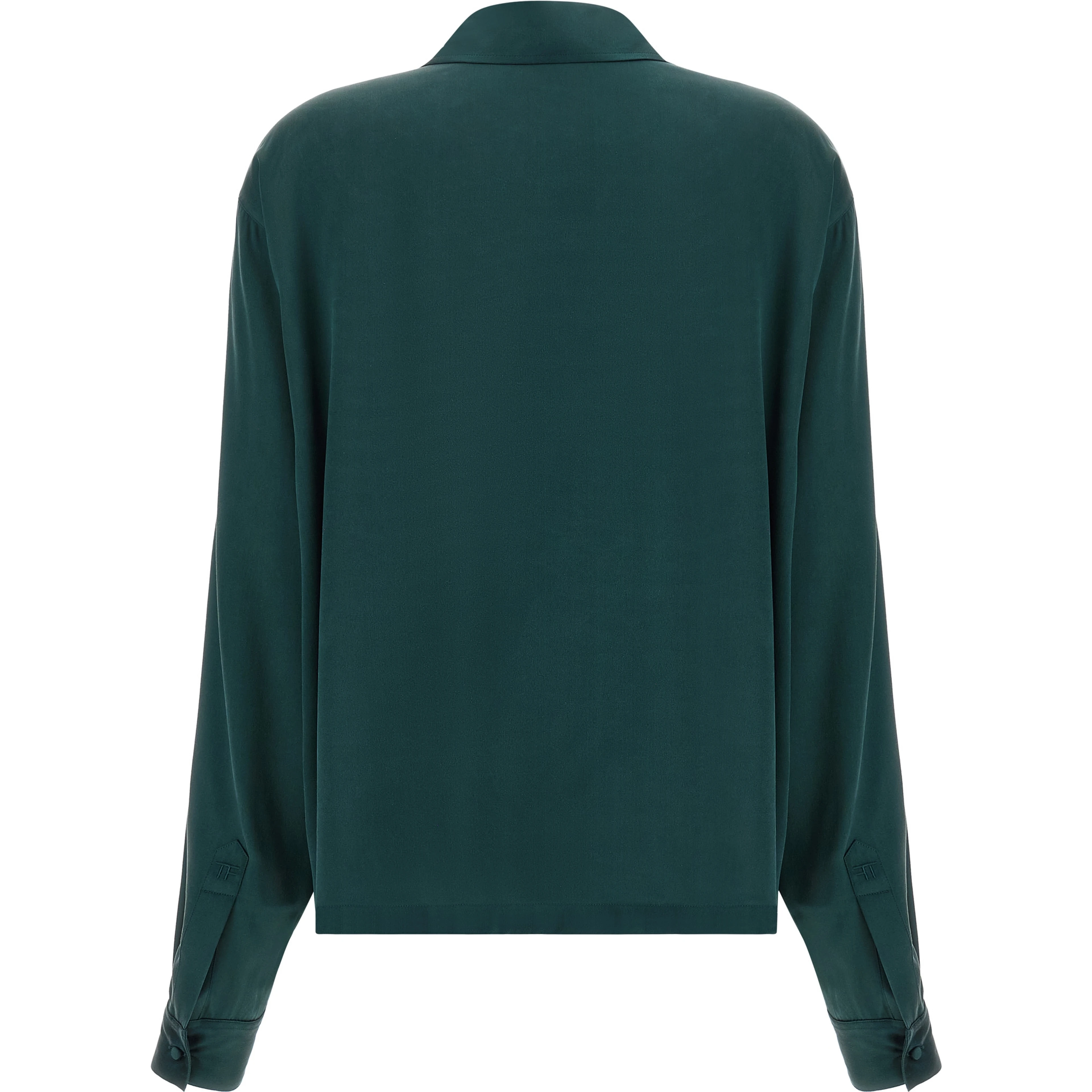 Bicolor Silk Polo Shirt