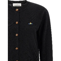 Black Wool Cardigan
