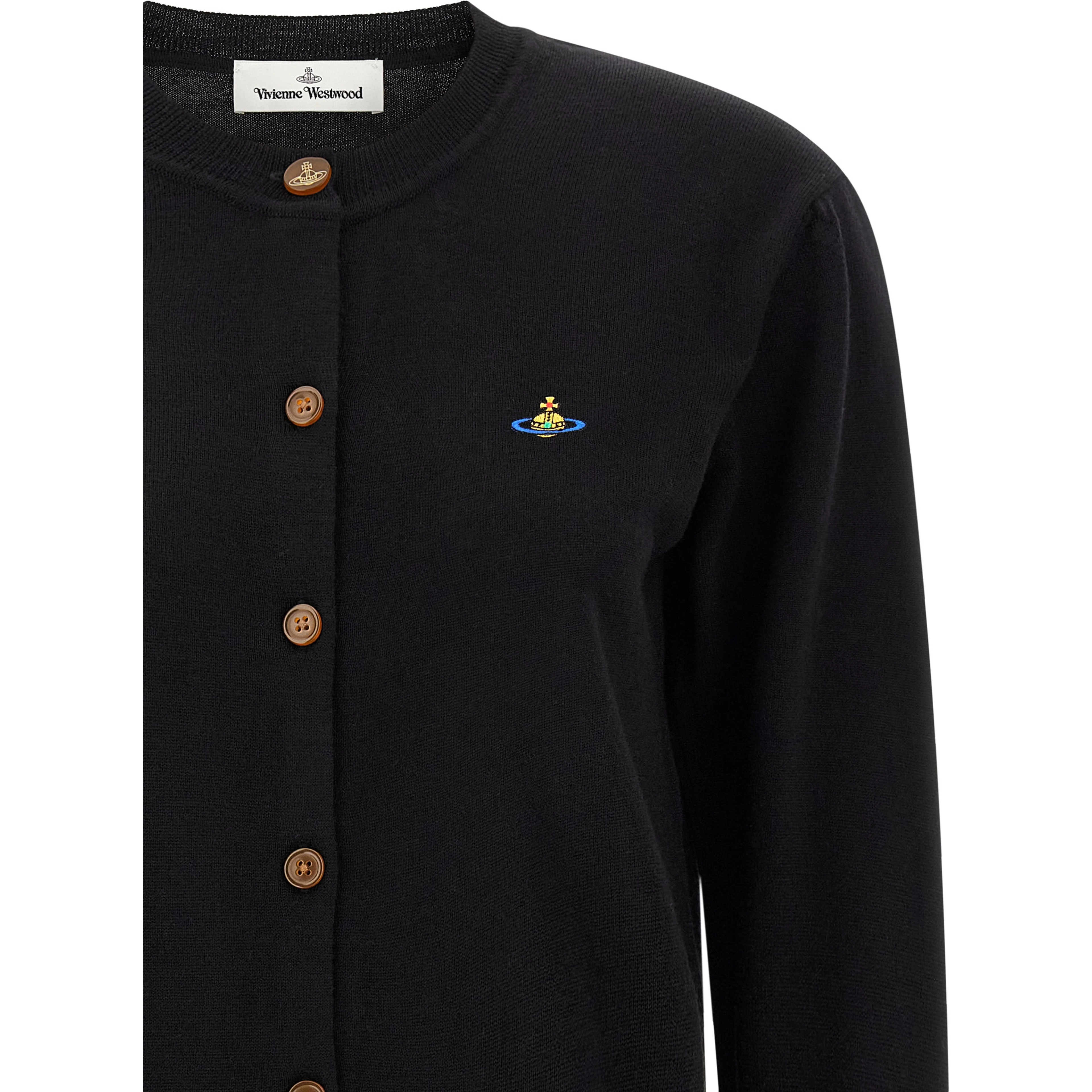 Black Wool Cardigan