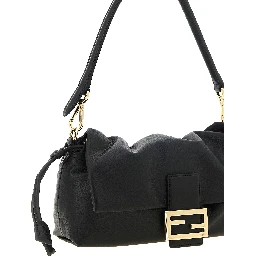 Black Lamb Leather Handbag