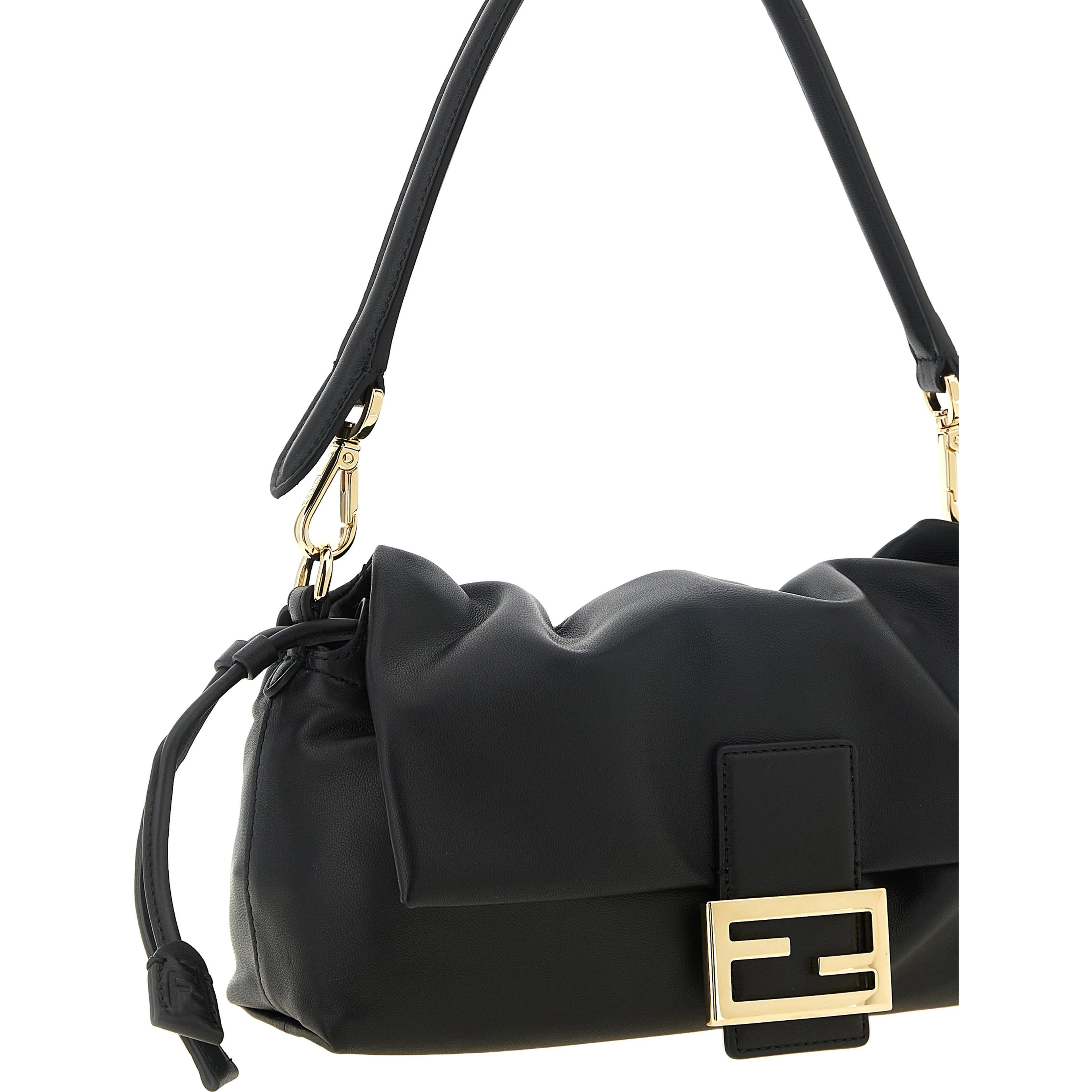 Black Lamb Leather Handbag