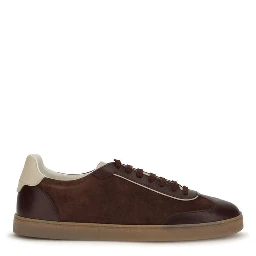 Bordeaux Calf Leather Bos Taurus Low Top Sneakers