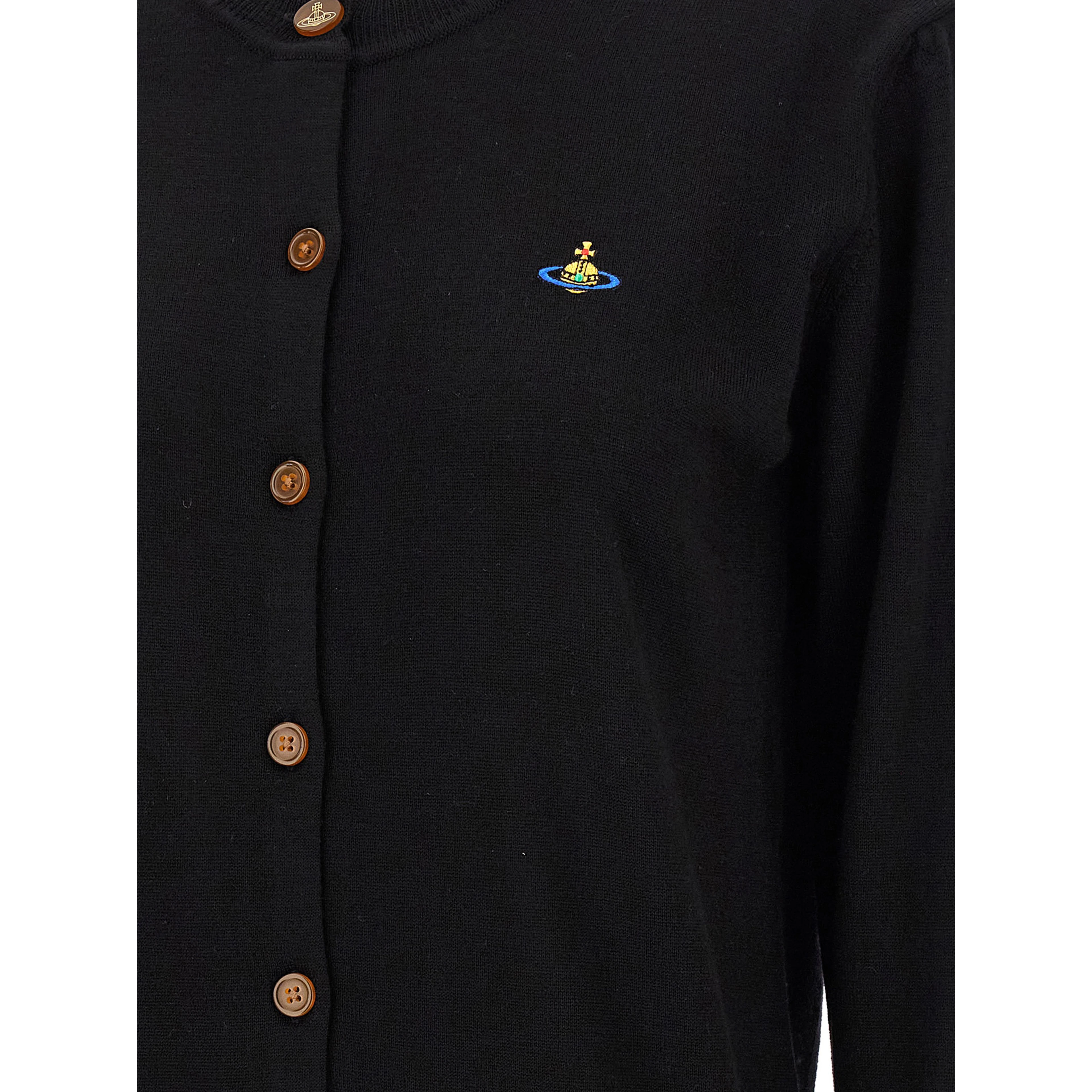 Black Wool Cardigan