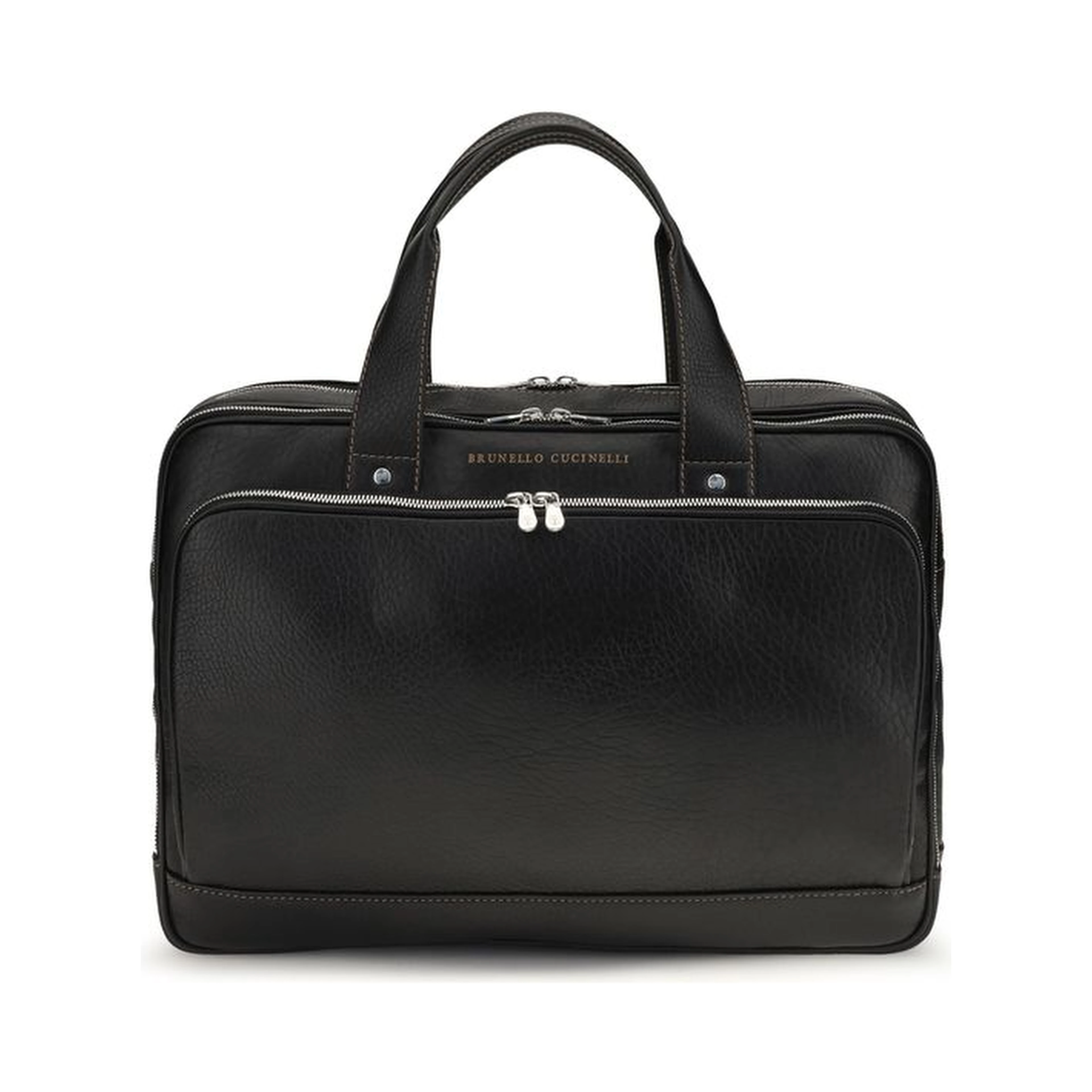 Black Calf Leather Bos Taurus Handbag