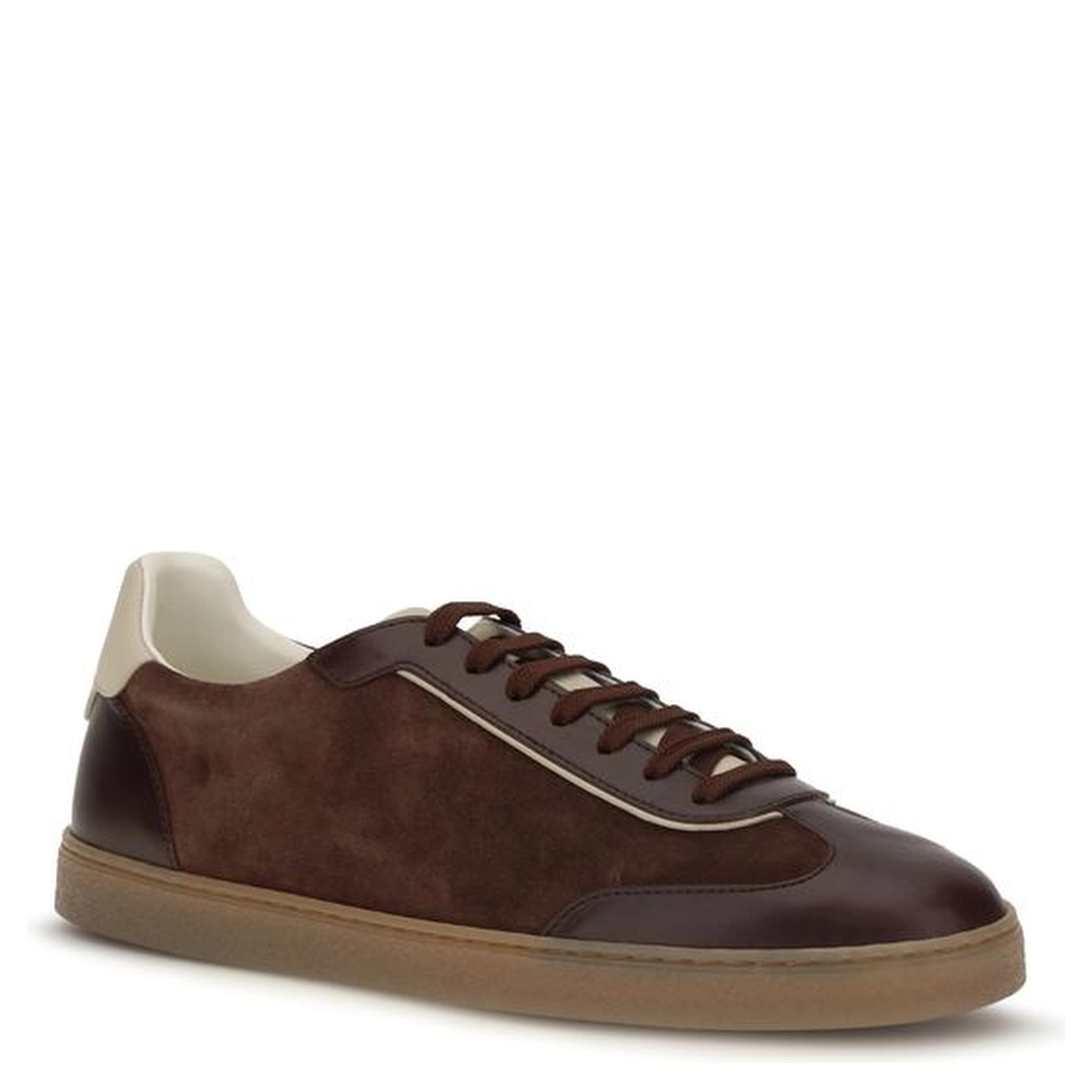 Bordeaux Calf Leather Bos Taurus Low Top Sneakers