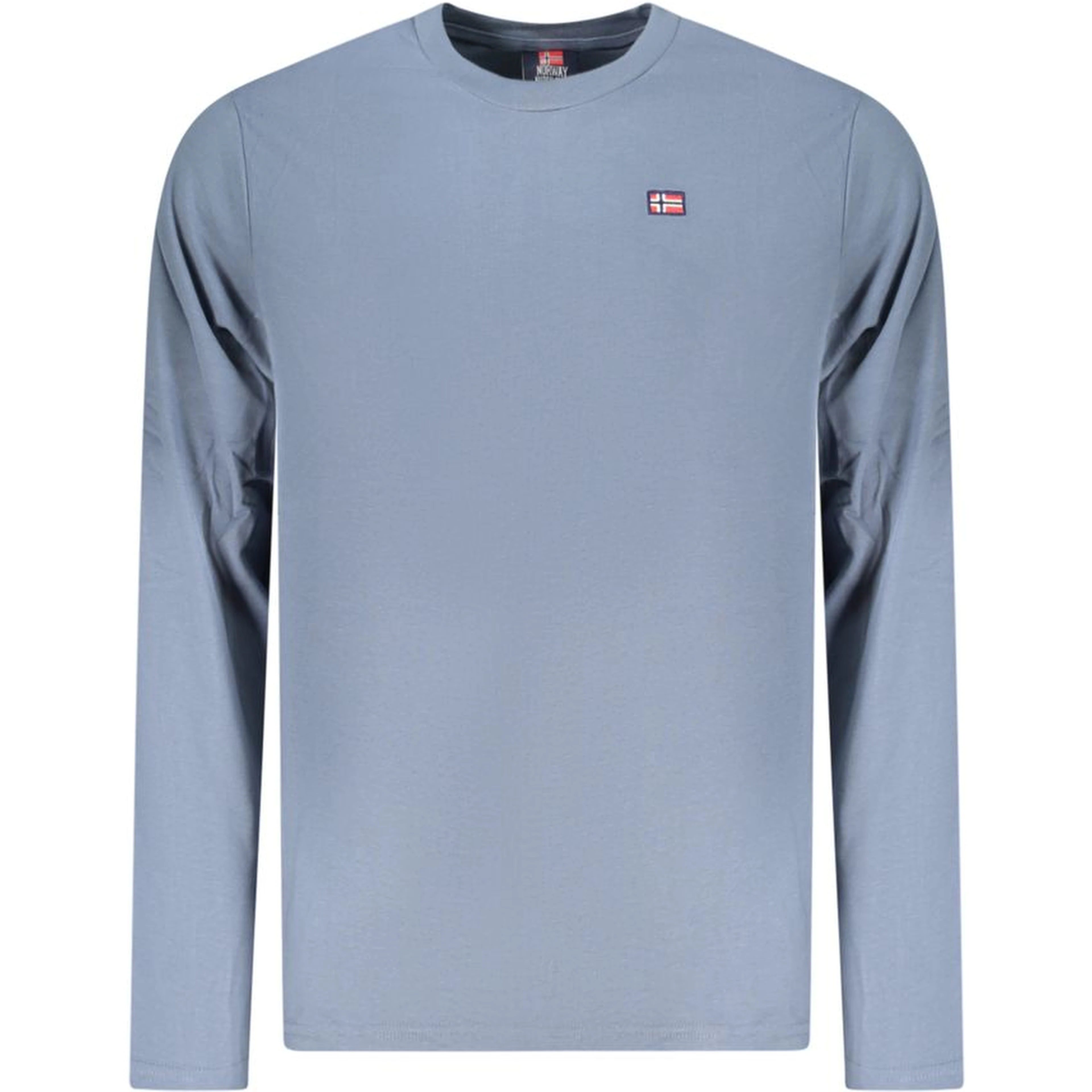 Blue Cotton Men T-Shirt