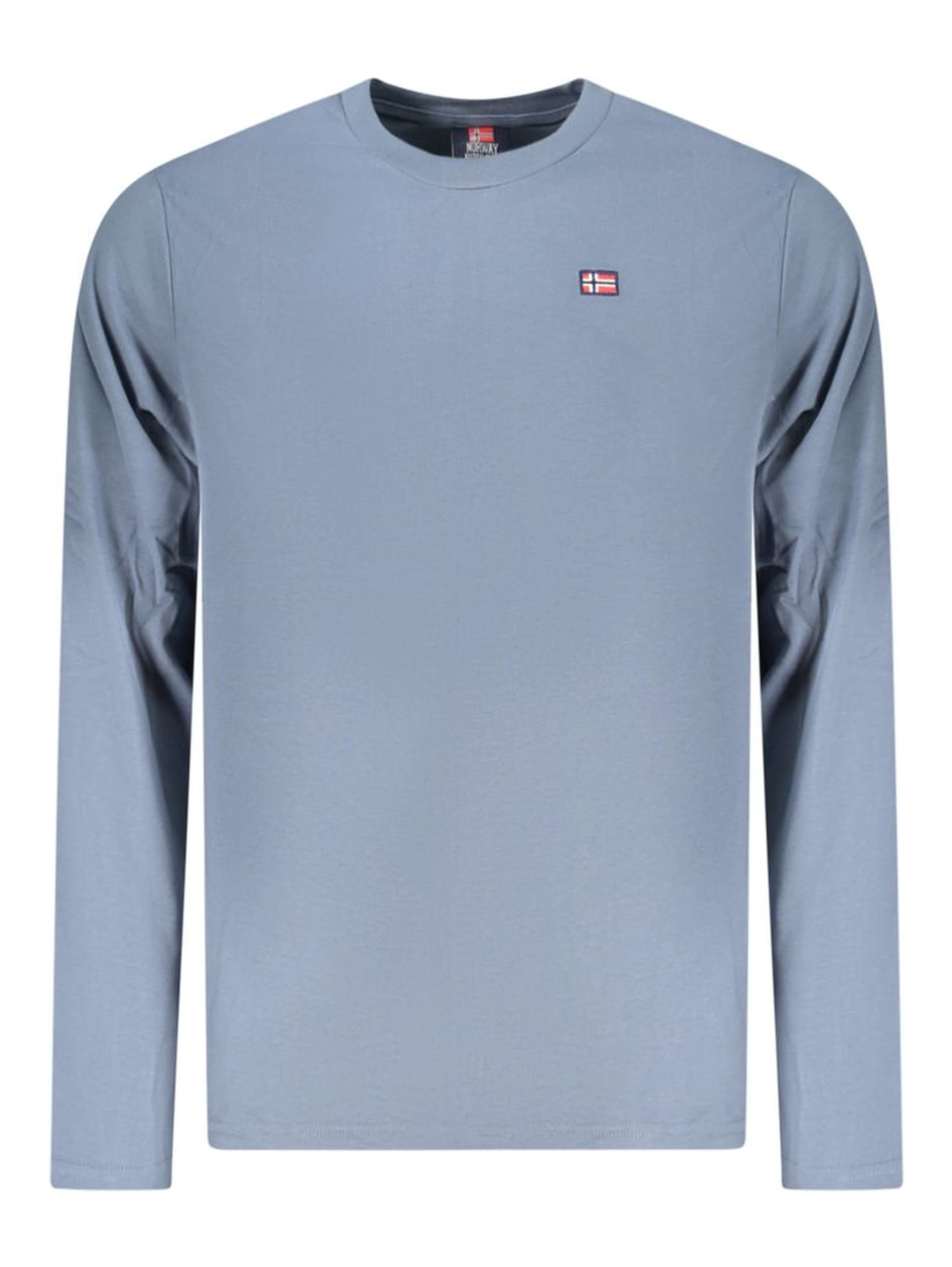 Blue Cotton Men T-Shirt