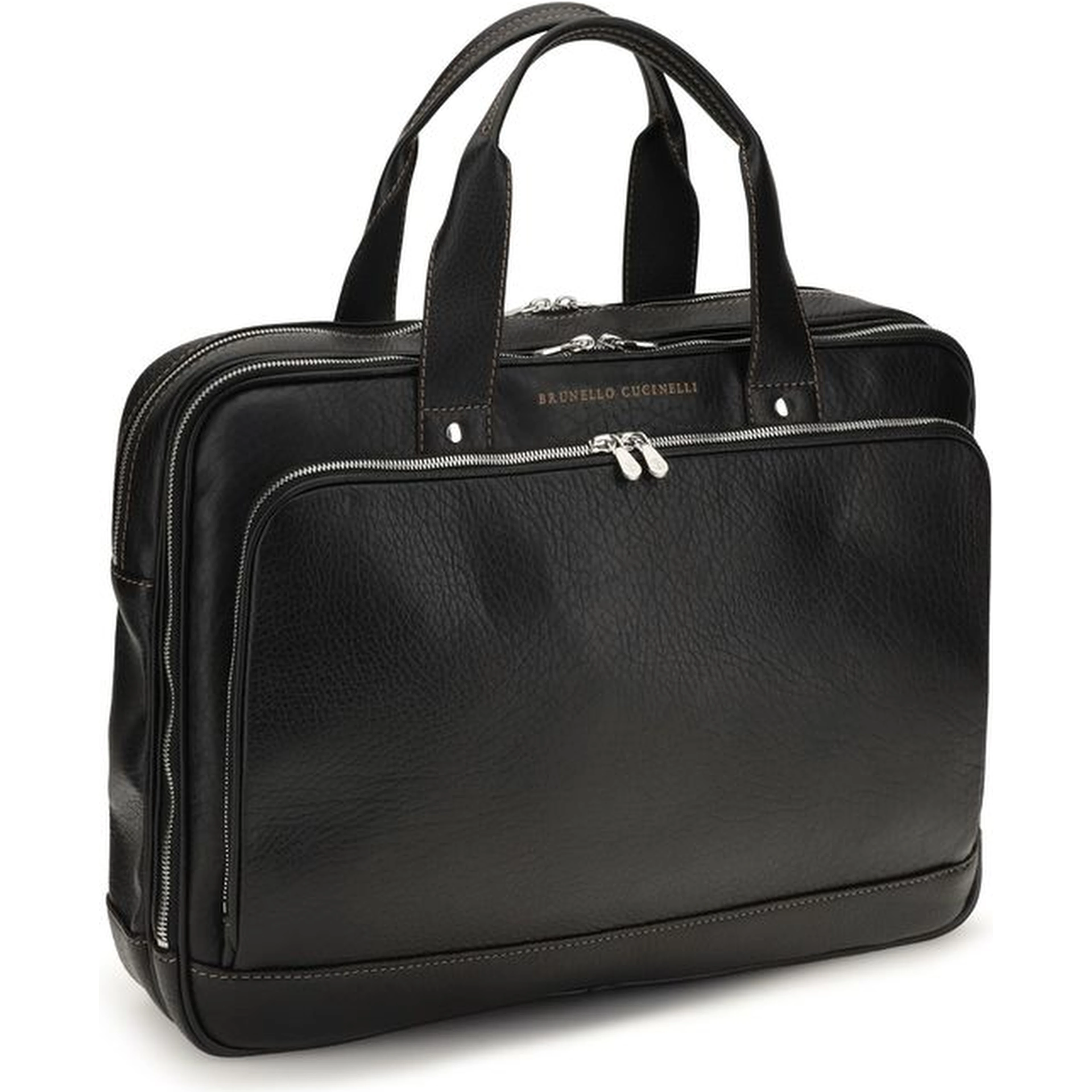 Black Calf Leather Bos Taurus Handbag