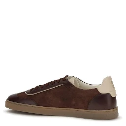 Bordeaux Calf Leather Bos Taurus Low Top Sneakers