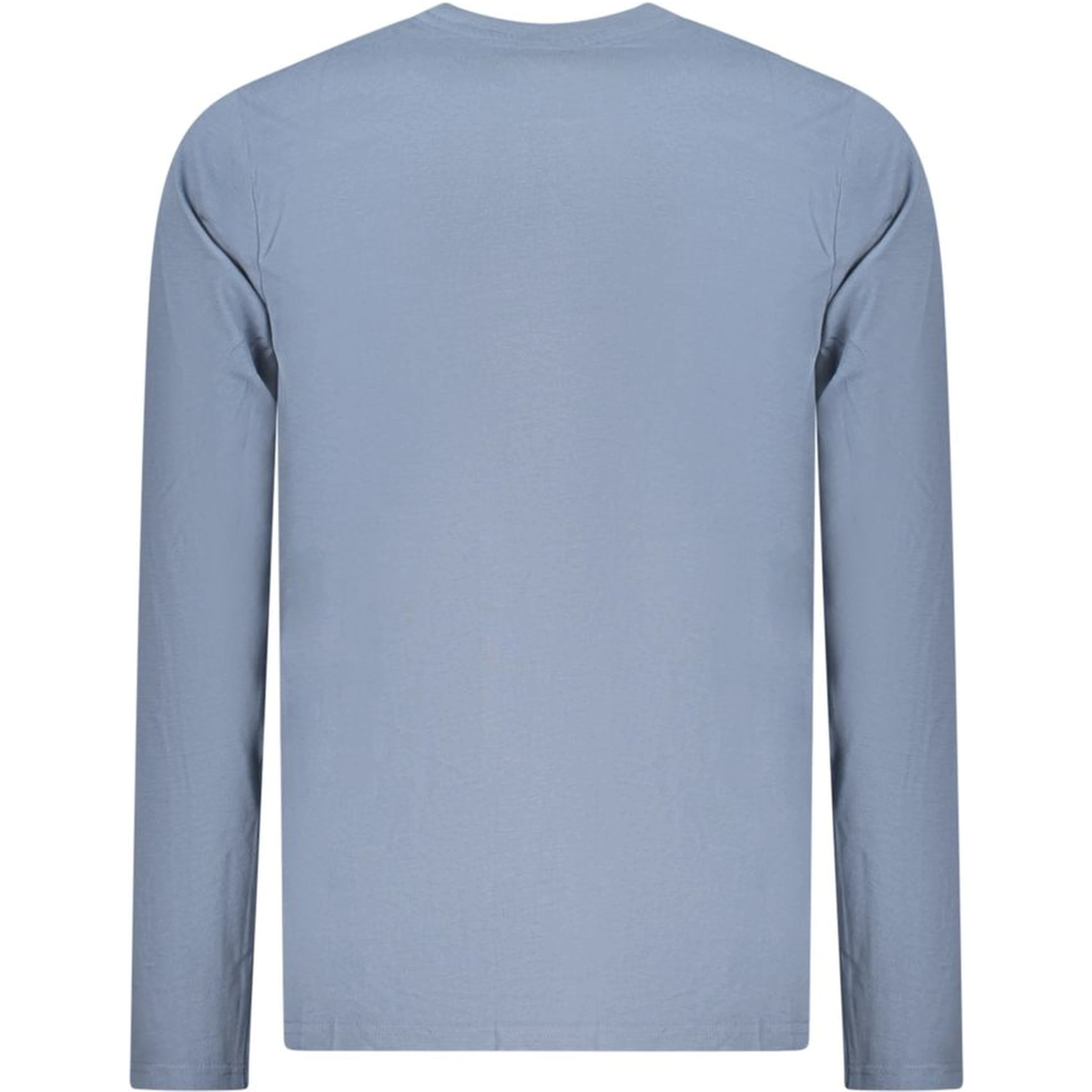 Blue Cotton Men T-Shirt