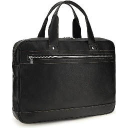 Black Calf Leather Bos Taurus Handbag