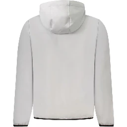 Gray Polyester Men's Jacket