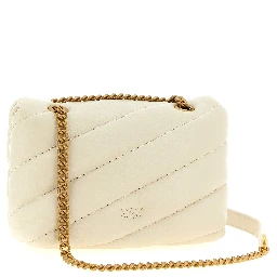 White Lambskin Crossbody Bag