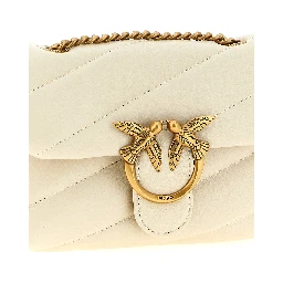 White Lambskin Crossbody Bag