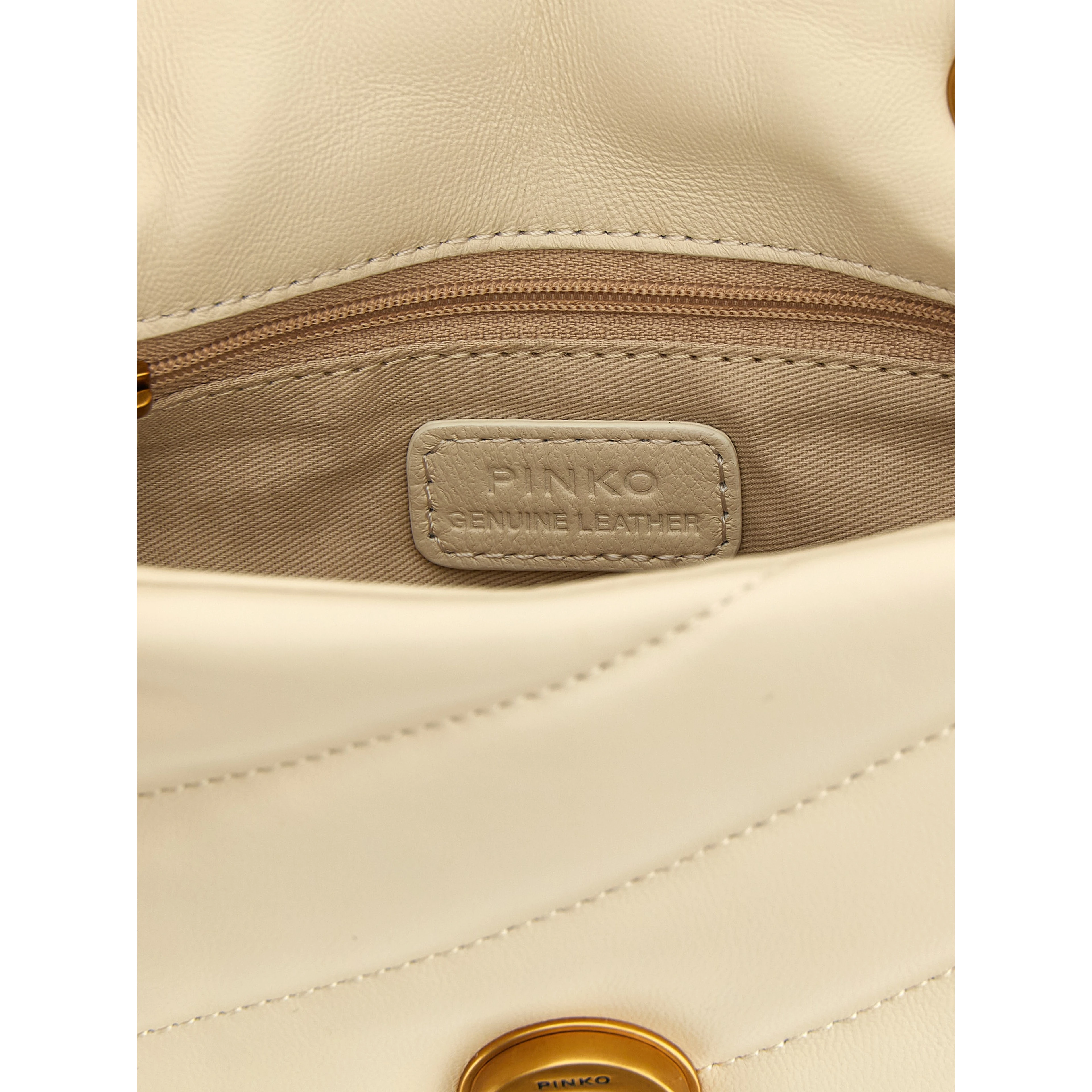 White Lambskin Crossbody Bag