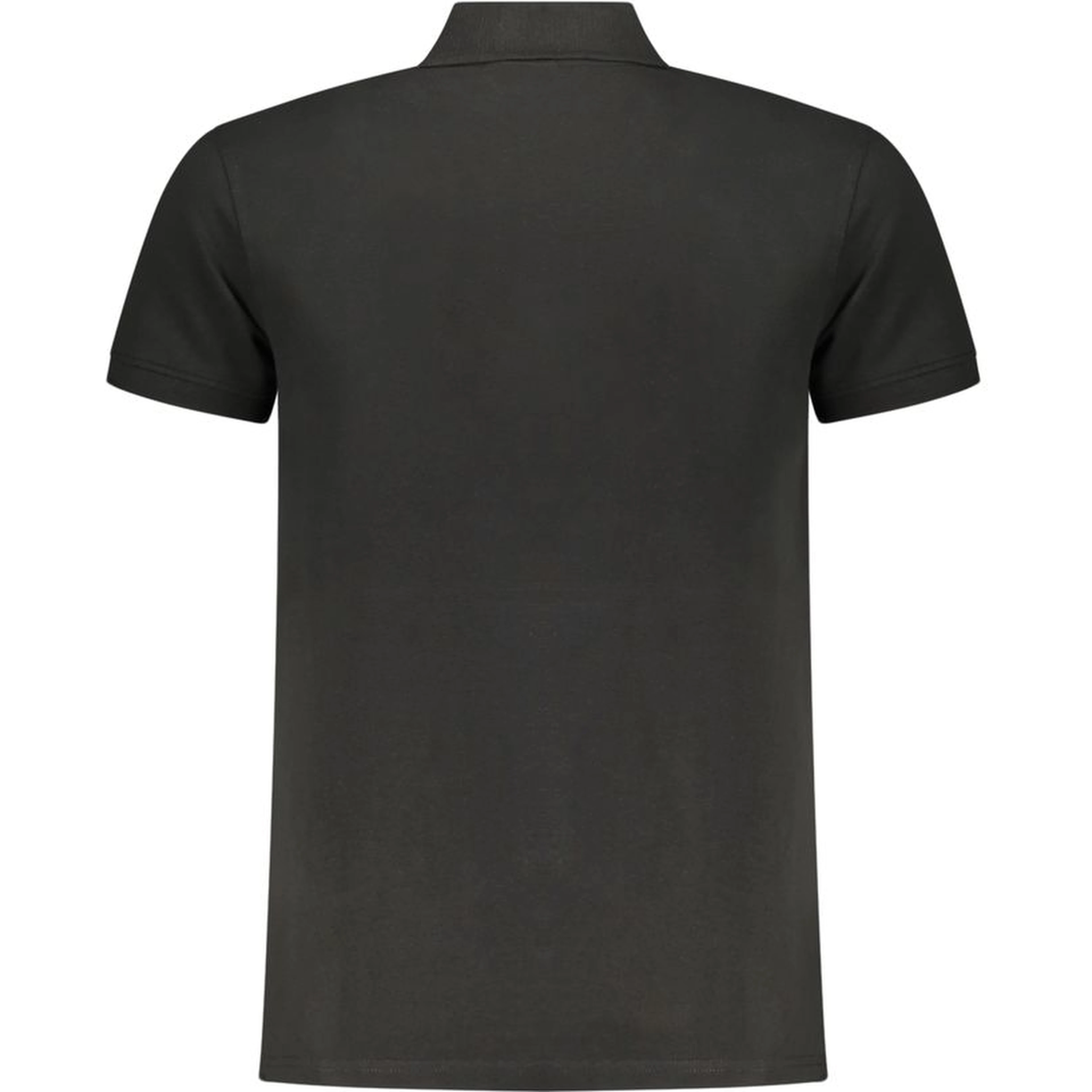 Black Cotton Men Polo Shirt
