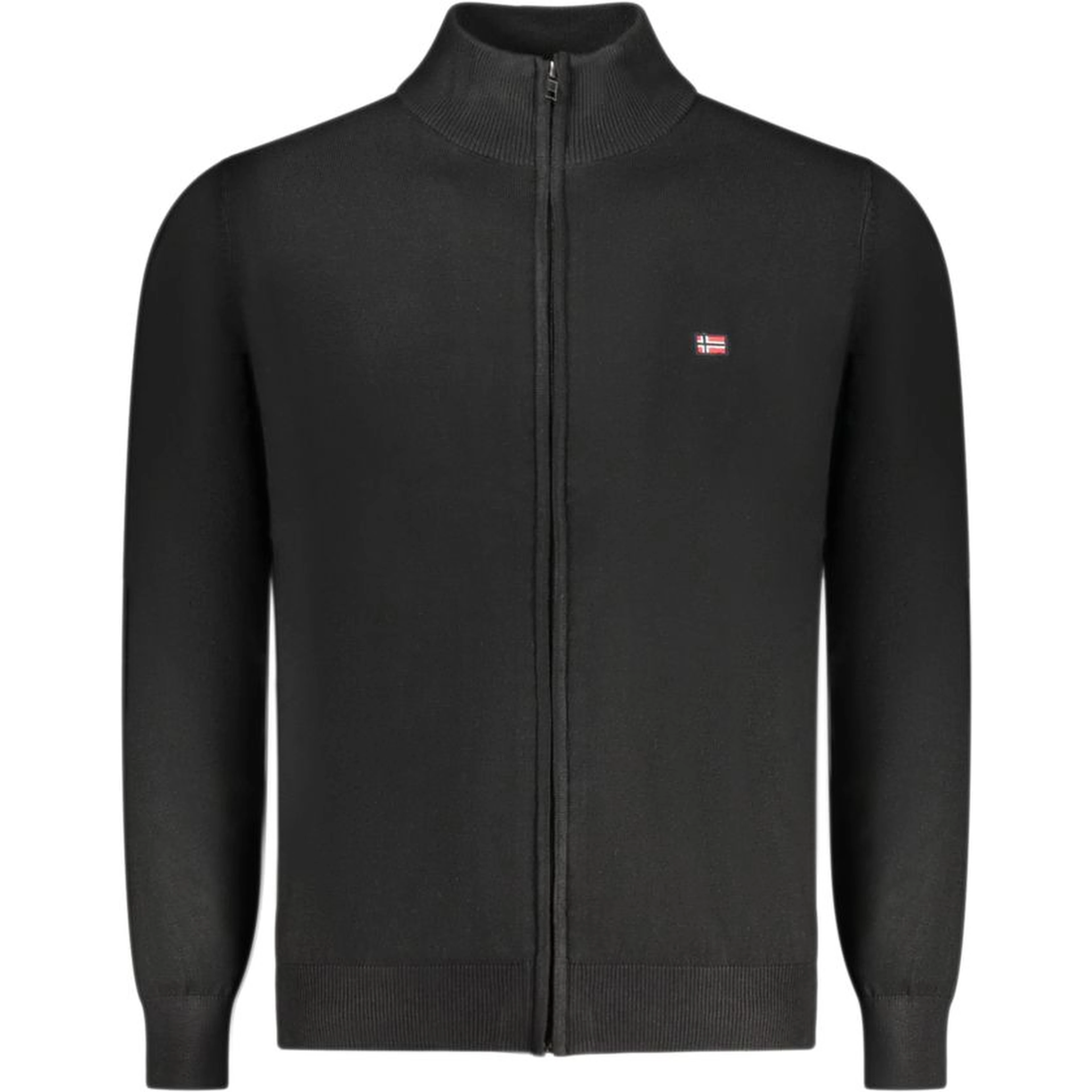 Black Wool Men Cardigan