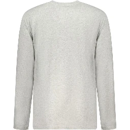 Gray Cotton Men T-Shirt