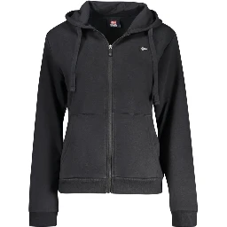 Black Cotton Women's Hoodie