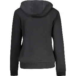 Black Cotton Women's Hoodie