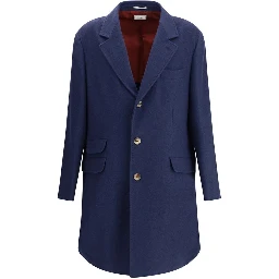 Blue Cashmere Coat