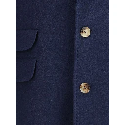 Blue Cashmere Coat
