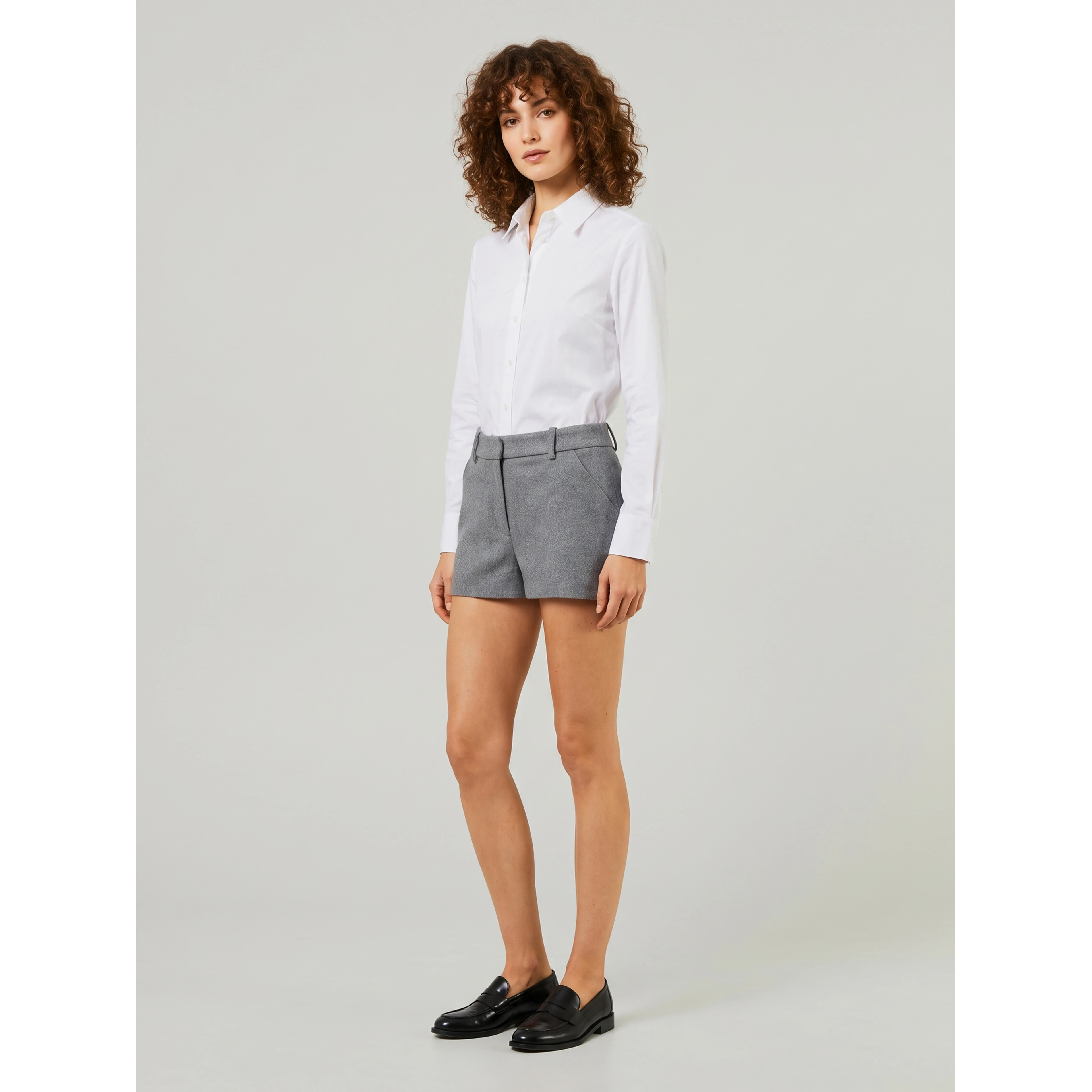 Kate mini shorts in grey mélange
