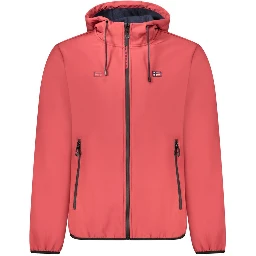 Rosso Polyester Men Jacket
