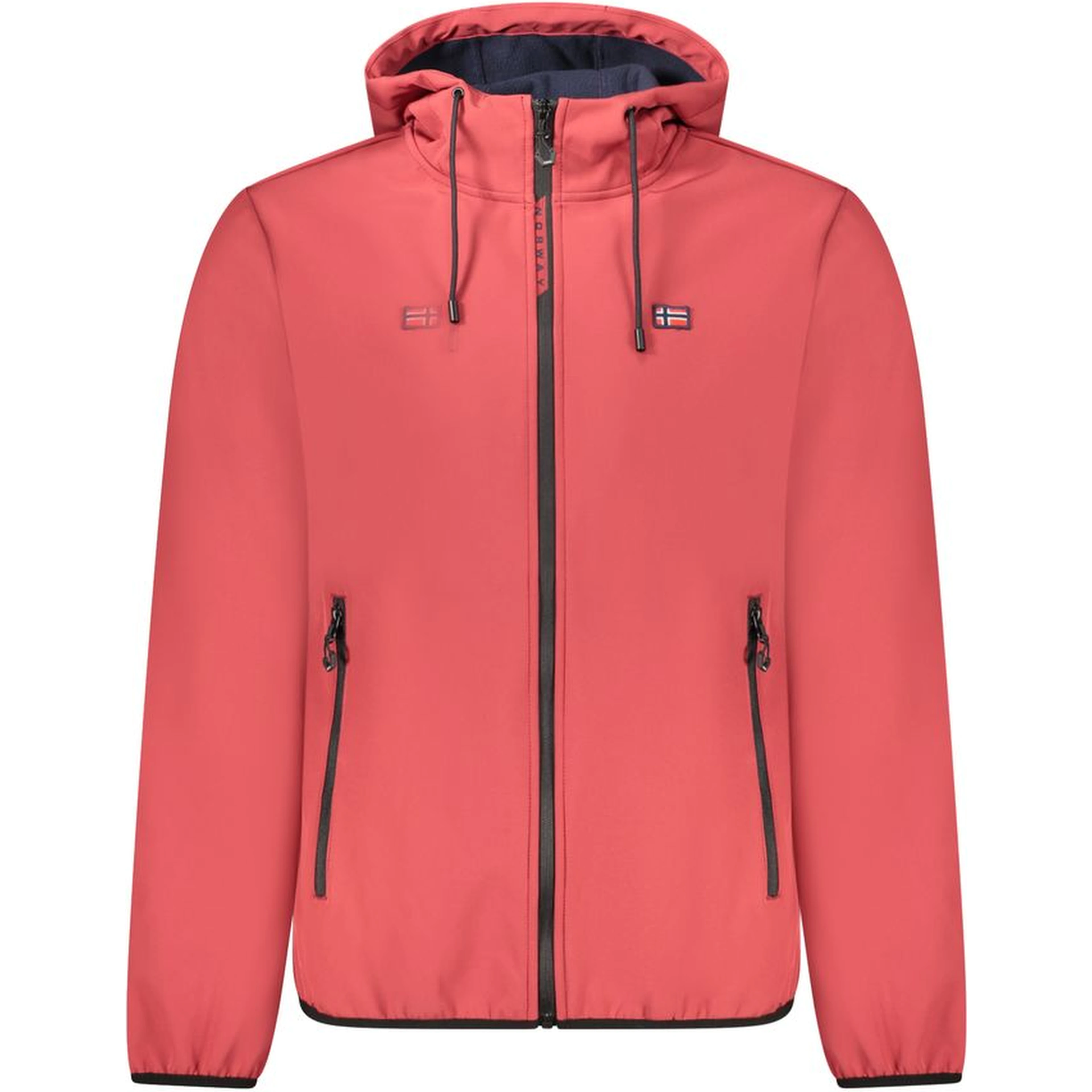 Rosso Polyester Men Jacket