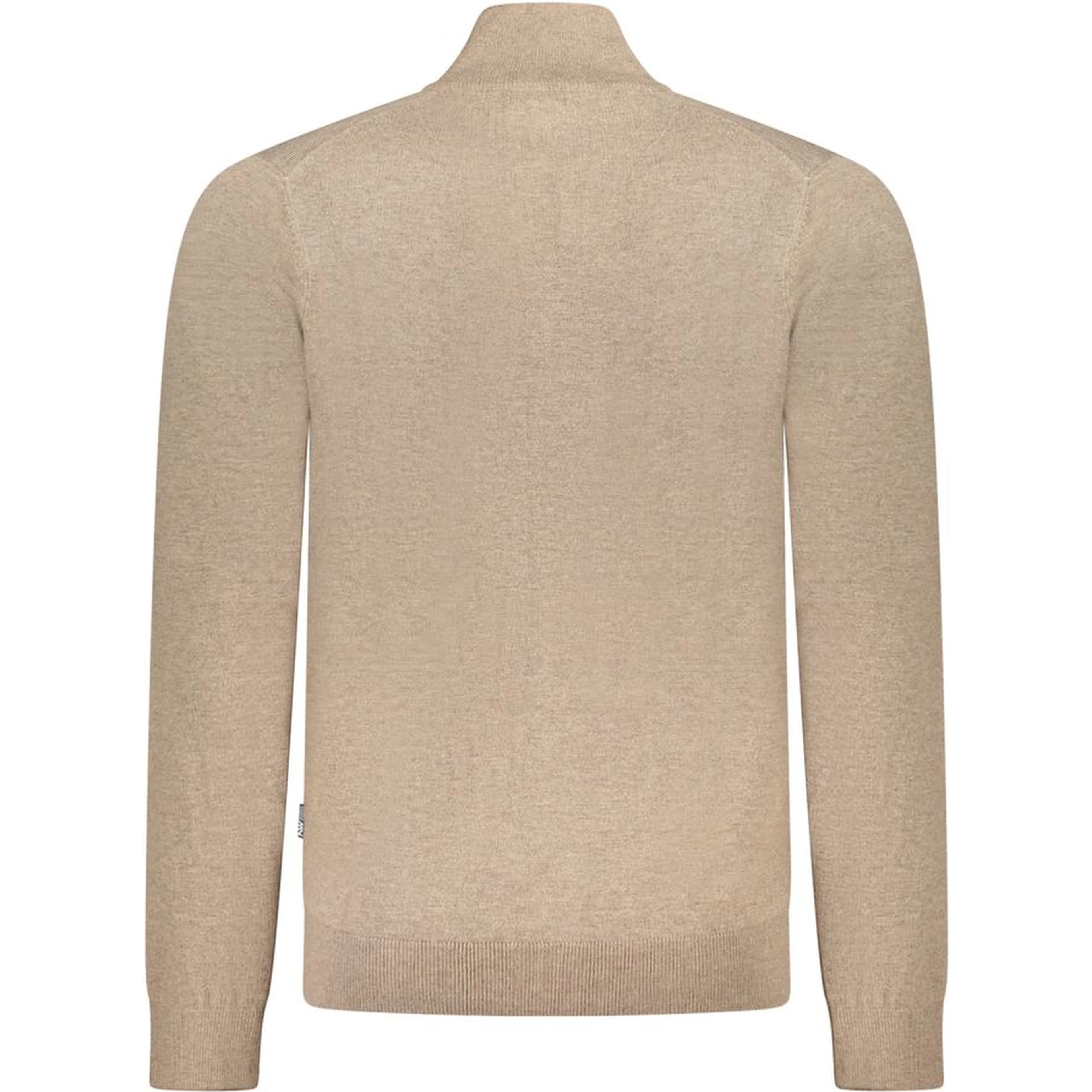 Brown Polyester Men's Cardigan