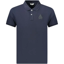 Blue Cotton Mens Polo Shirt