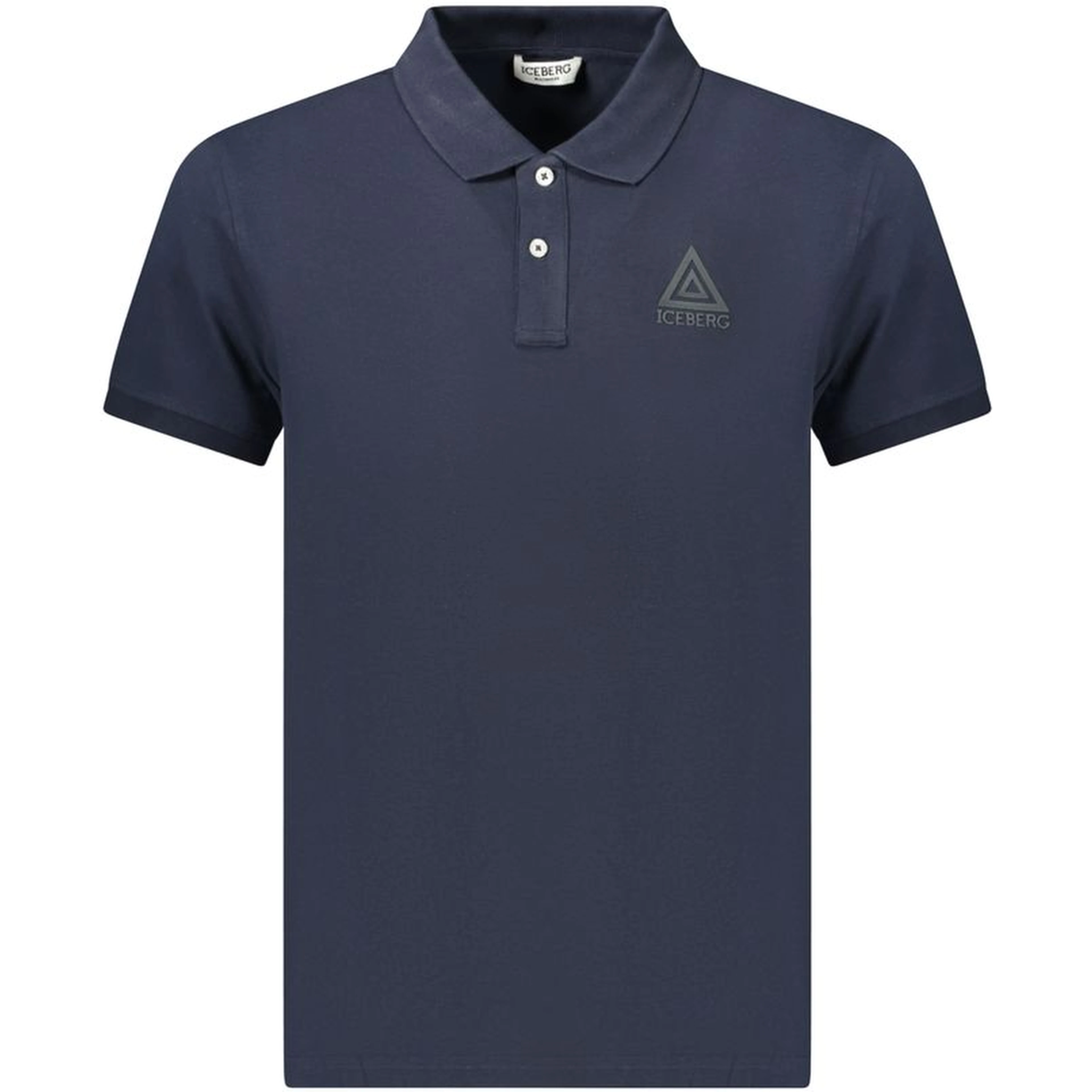 Blue Cotton Mens Polo Shirt