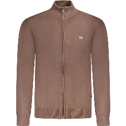 Brown Polyester Men's Sweater
